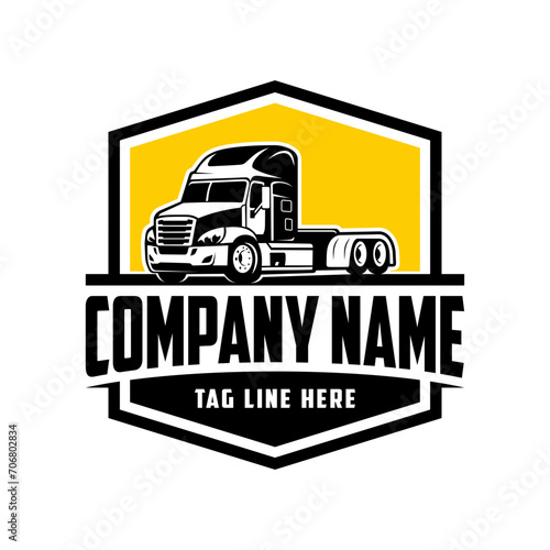 Truck company  logo vector image