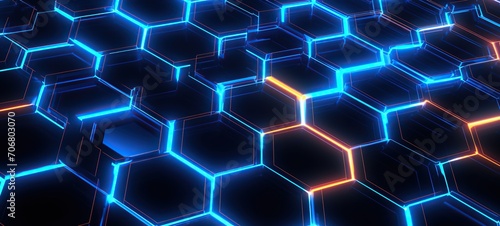 Blockchain abstract background. future technology concept