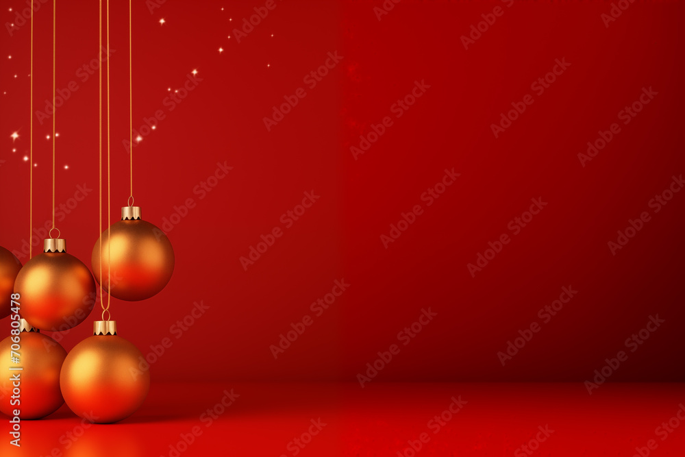 minimal Christmas background with copy space minimal Christmas background with copy space