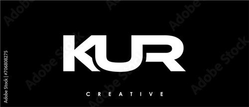 KUR Letter Initial Logo Design Template Vector Illustration photo