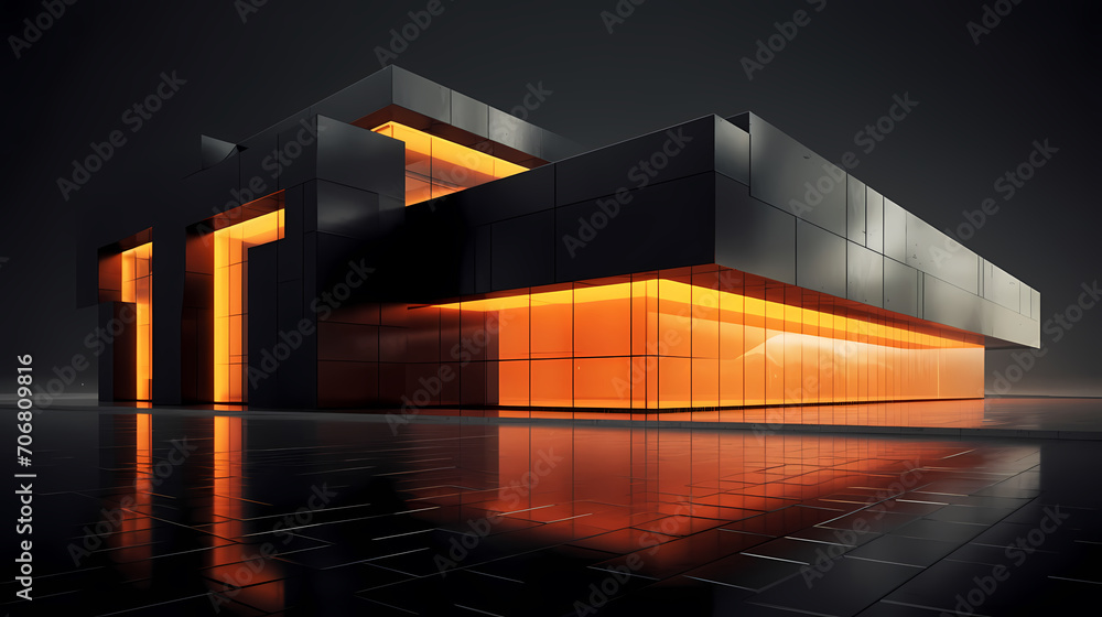 Modern polygonal building exterior design Modern polygonal building exterior design