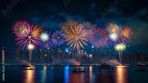 the fireworks that fill the city's night sky © Asep
