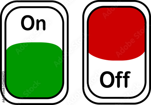 On/Off switch Icon . Replaceable vector design.