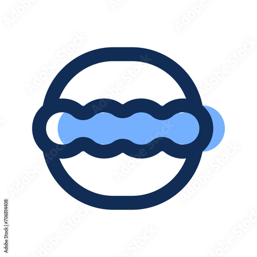 macaron filled line icon
