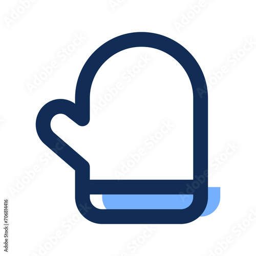 oven glove filled line icon
