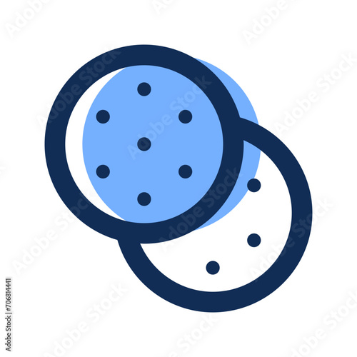 shortbread filled line icon