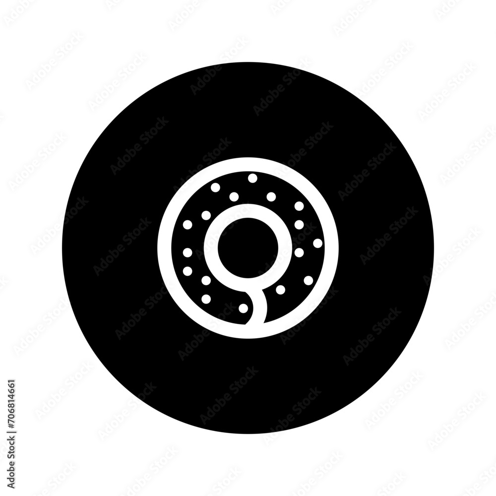 bagel line circular icon bagel line circular icon