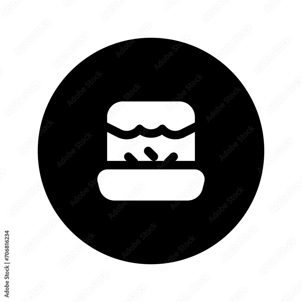 brownies glyph circular icon brownies glyph circular icon