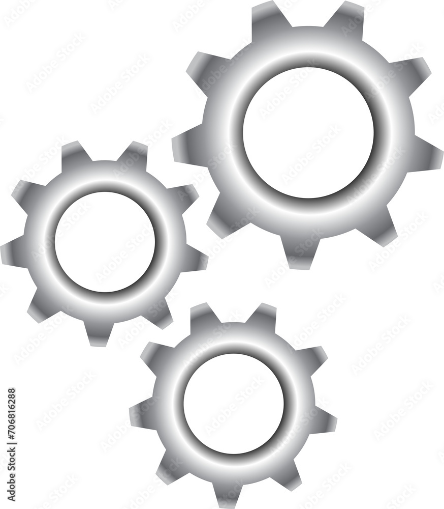 Metallic clock cogwheels isolated on transparent, png. Modern Mechanism Industrial Concept. Technology Polygonal Gears Metallic clock cogwheels isolated on transparent, png. Modern Mechanism Industrial Concept. Technology Polygonal Gears