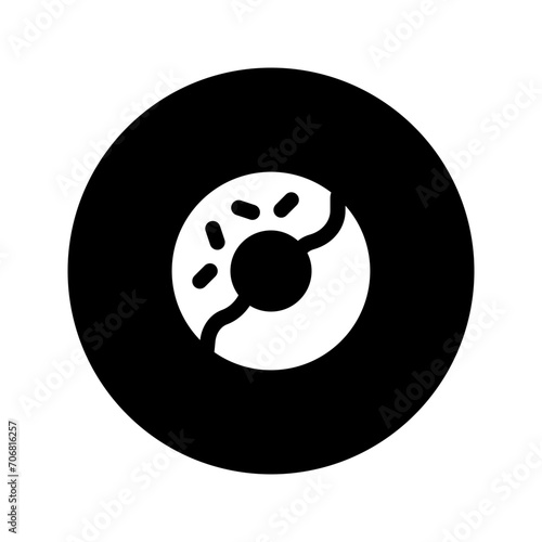 doughnut glyph circular icon