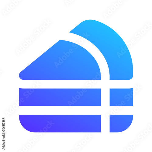 cheesecake gradient fill icon