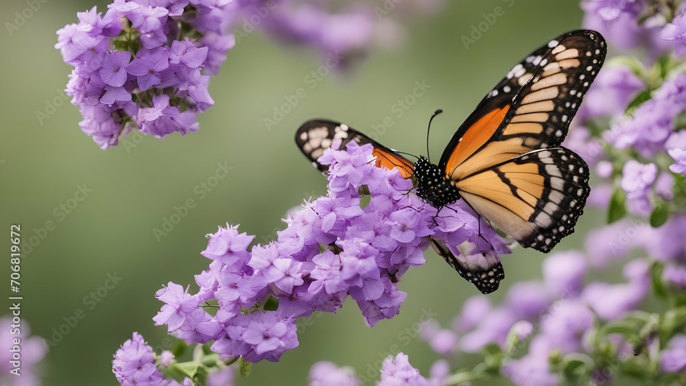 butterfly on flower butterfly on flower