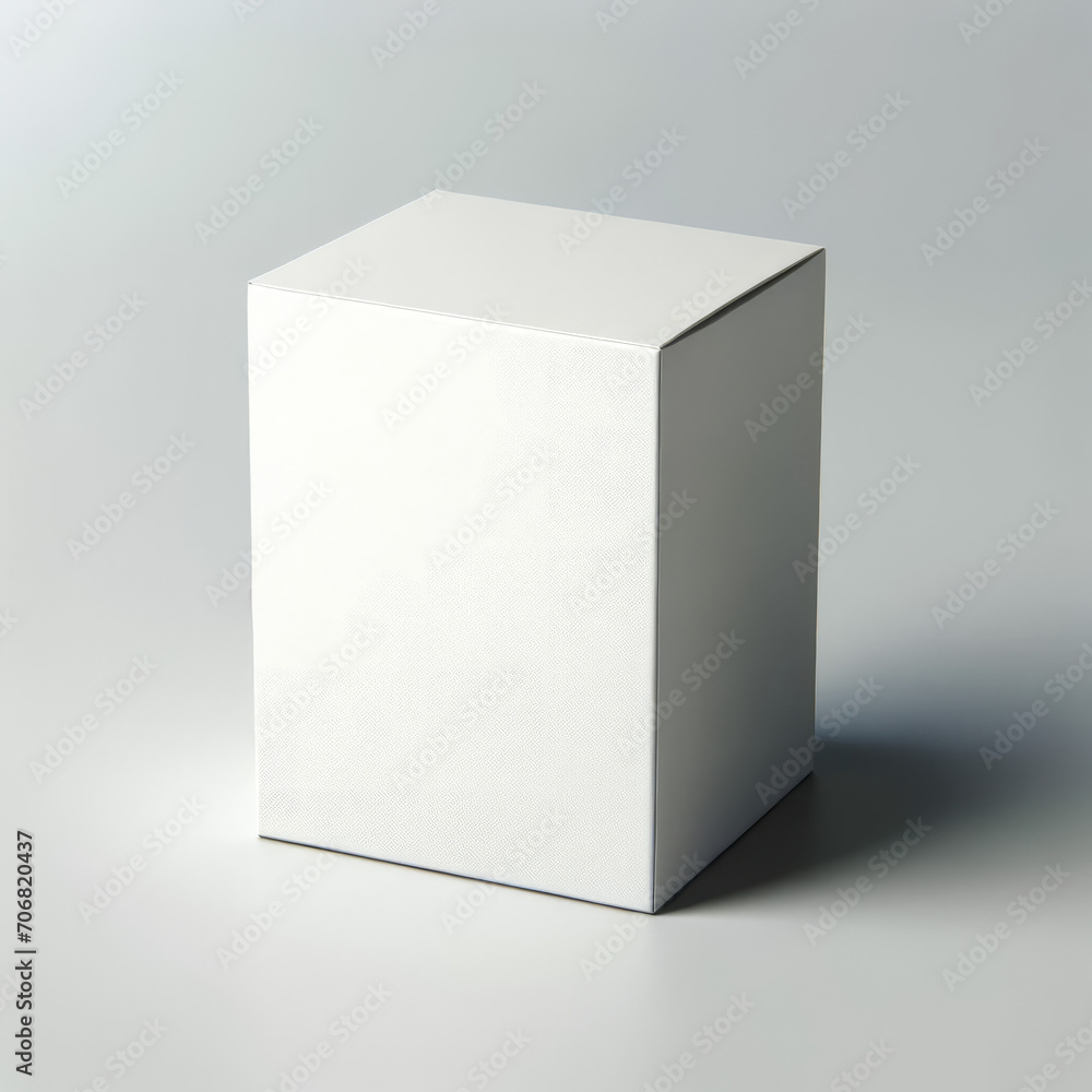 Blank Packaging Box on Plain Background - Product Mockup Blank Packaging Box on Plain Background - Product Mockup
