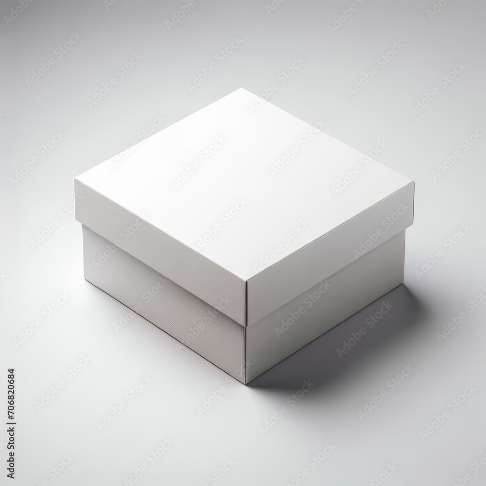 Blank Packaging Box on Plain Background - Product Mockup Blank Packaging Box on Plain Background - Product Mockup