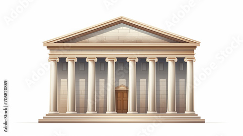 greek temple building. greek roman pillar architecture