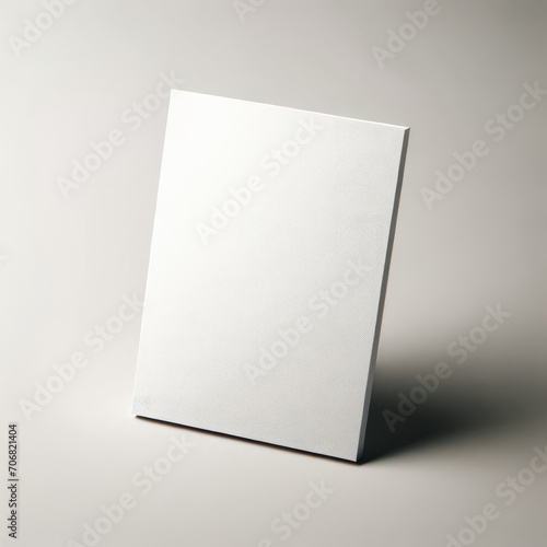 Blank Greeting Card Mockup on Neutral Background