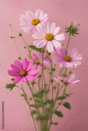 bouquet of pink asters