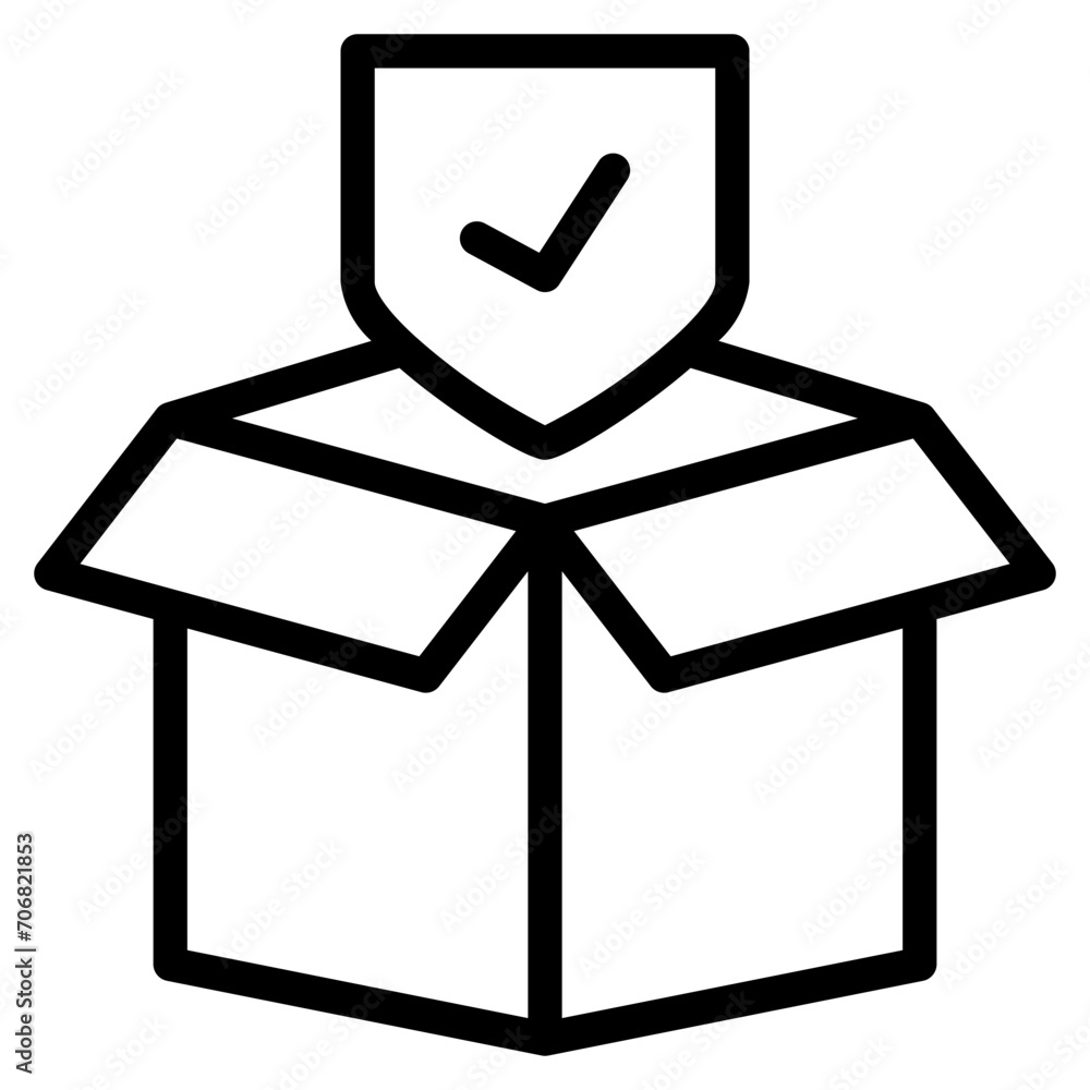 Insurance Icon, Line style icon vector illustration, Suitable for website, mobile app, print, presentation, infographic and any other project.