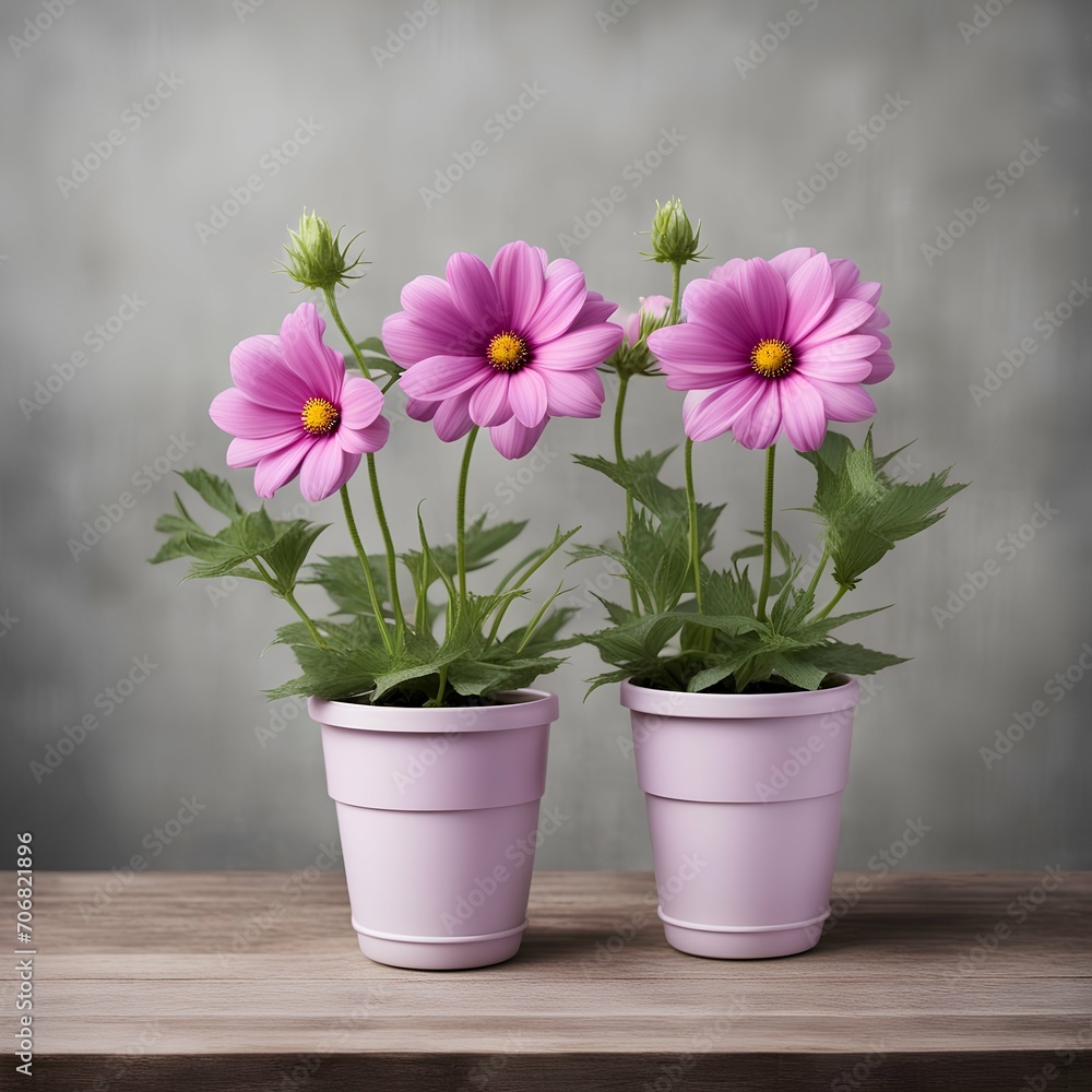 pink chrysanthemum in a pot pink chrysanthemum in a pot