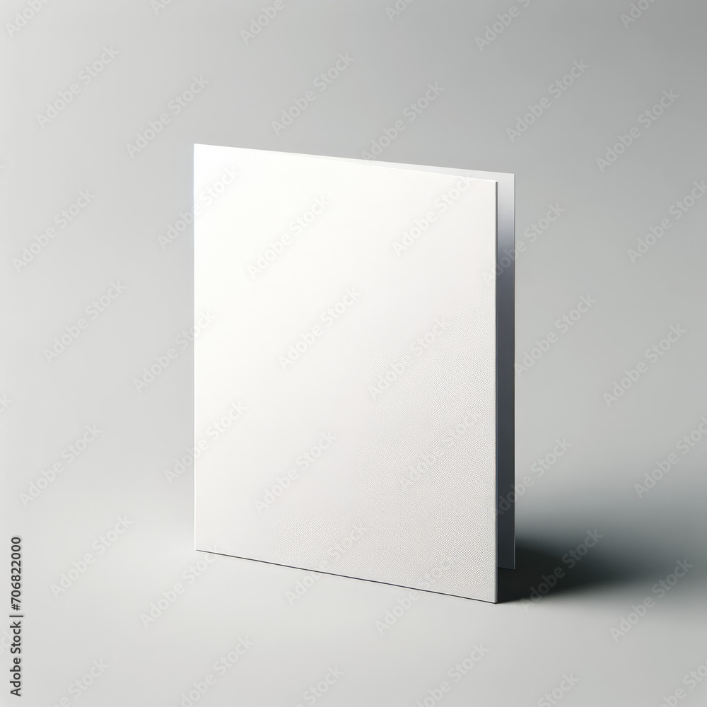 Blank Greeting Card Mockup on Simple Background Blank Greeting Card Mockup on Simple Background