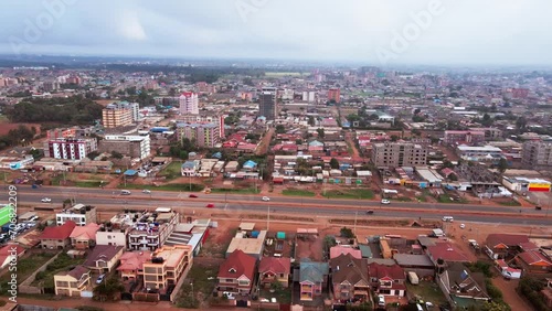 Aerial View of Nairobi outcast City, Kenya 