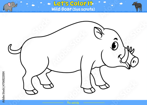 Lets color it wild Boar