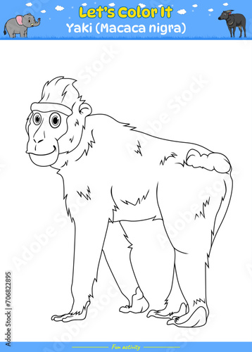 Lets color it Yaki monkey