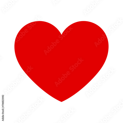 Vector red heart design icon flat vector illustration Free Download Vector red heart design icon flat vector illustration - GFXLoad