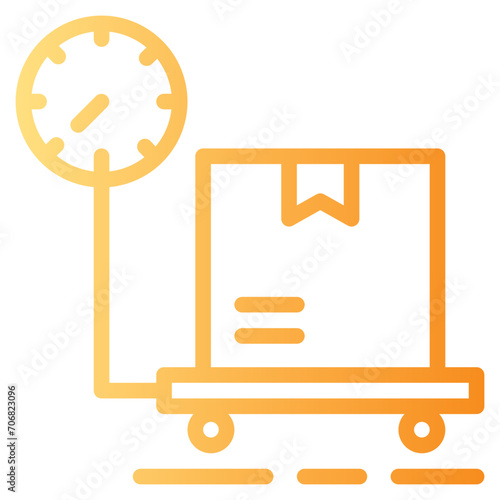 Scale Icon, Solid style icon vector illustration, Suitable for website, mobile app, print, presentation, infographic and any other project.