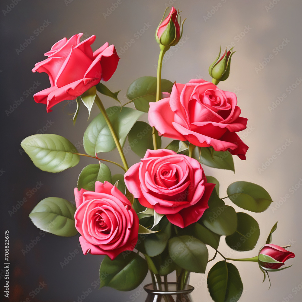 happy Valentine'day bouquet of red roses happy Valentine'day bouquet of red roses