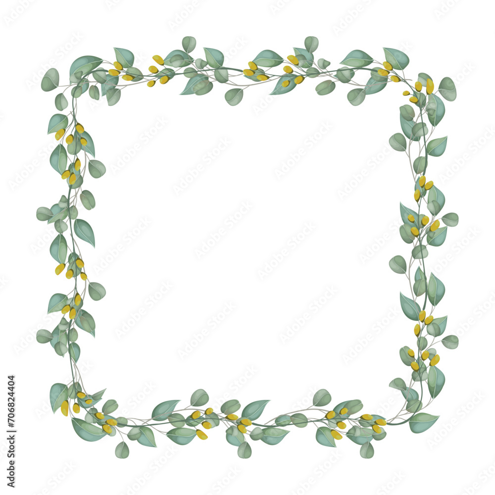 Naklejka premium Vector leaf element ornament background design