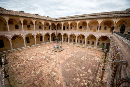 Courtyard of the Friary - Assisi - Italy
