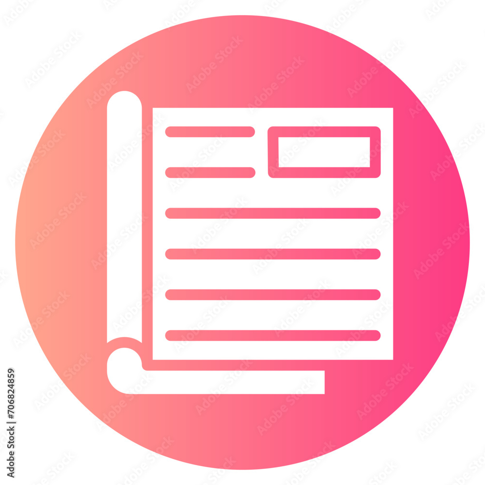 magazine gradient icon magazine gradient icon