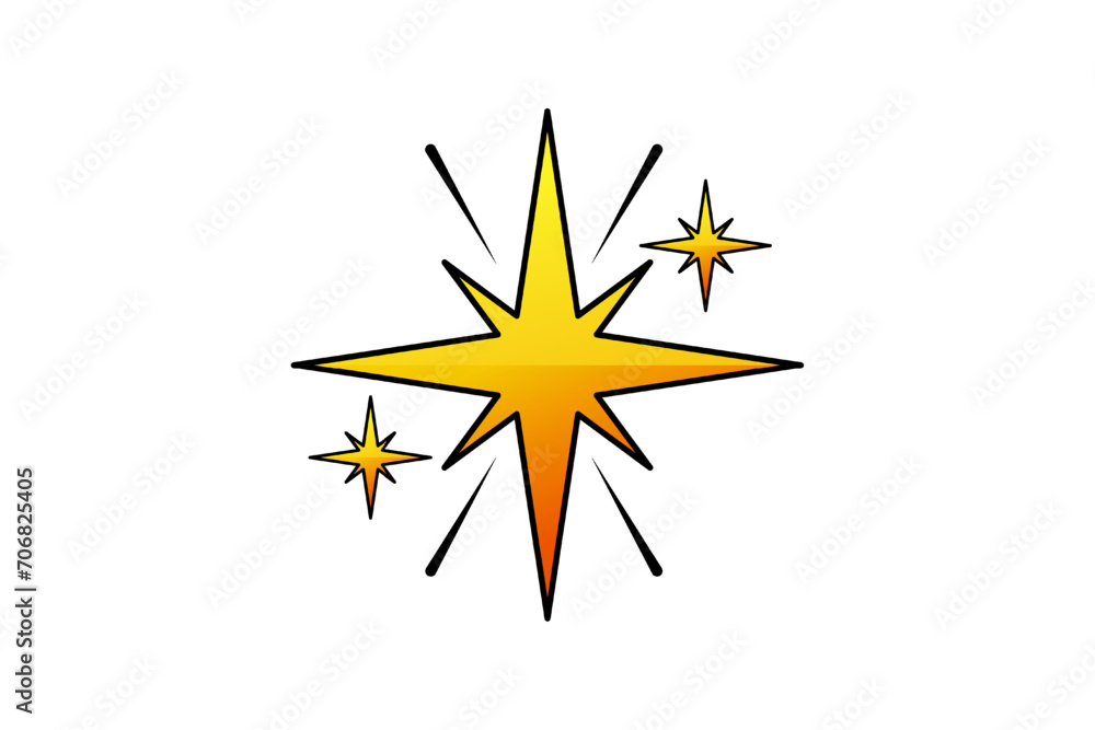 Star Highlight Note Sticker Design Star Highlight Note Sticker Design