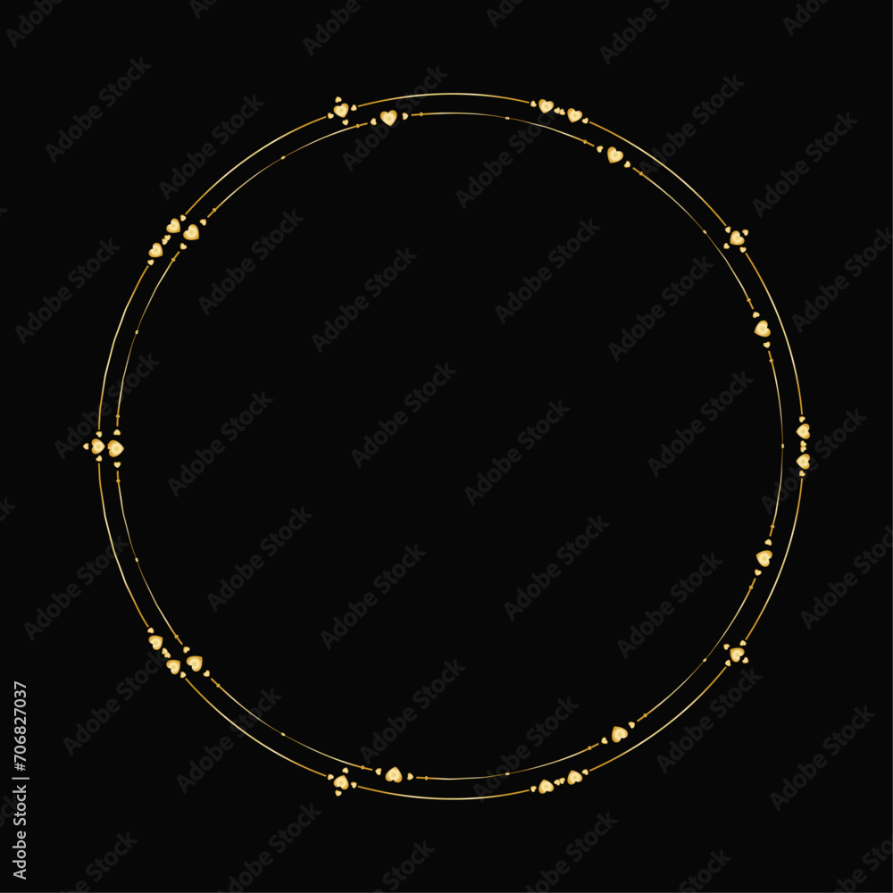 Obraz premium Vector elegant background with a decorative gold frame