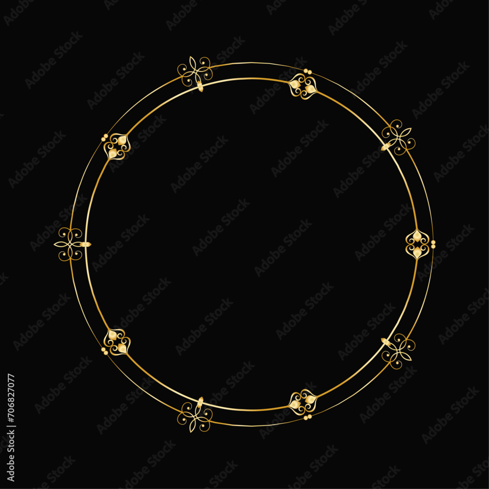 Vector elegant background with a decorative gold frame Vector elegant background with a decorative gold frame