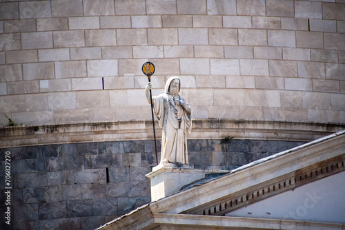 Statue of San Francesco di Paola - Naples - Italy photo
