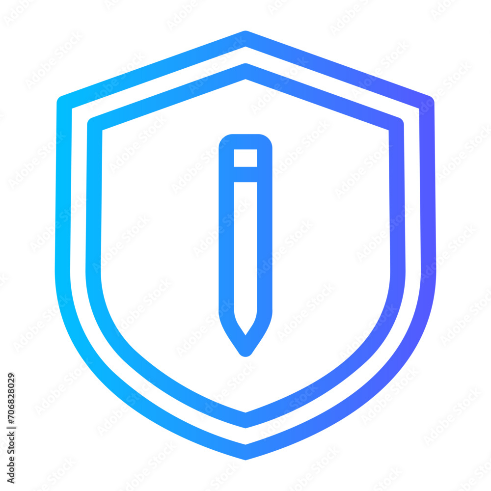 shield gradient icon shield gradient icon