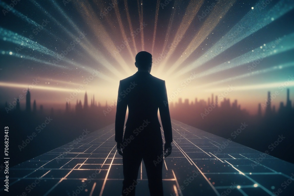 Obraz premium Concept of Future Technology Metaverse