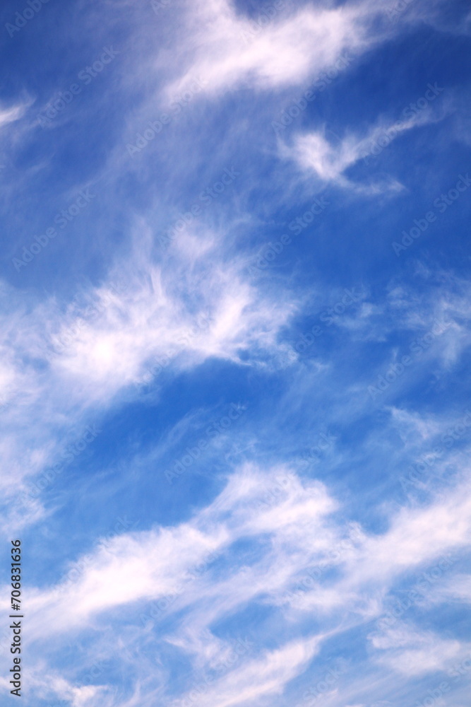青空と雲のデザイン的空模様