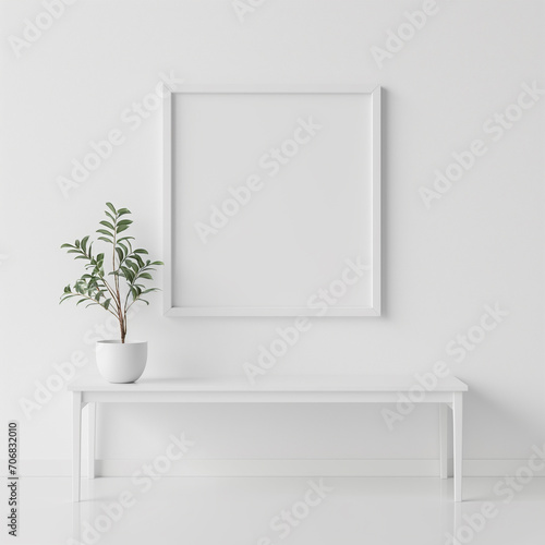 white square frame mockup