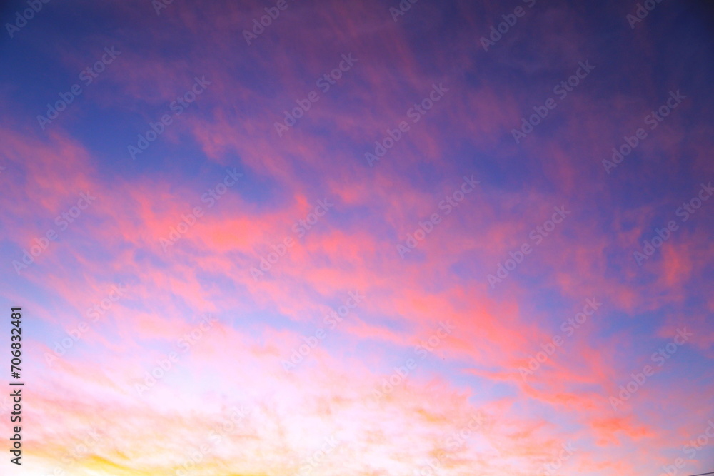 美しい夕焼け雲
