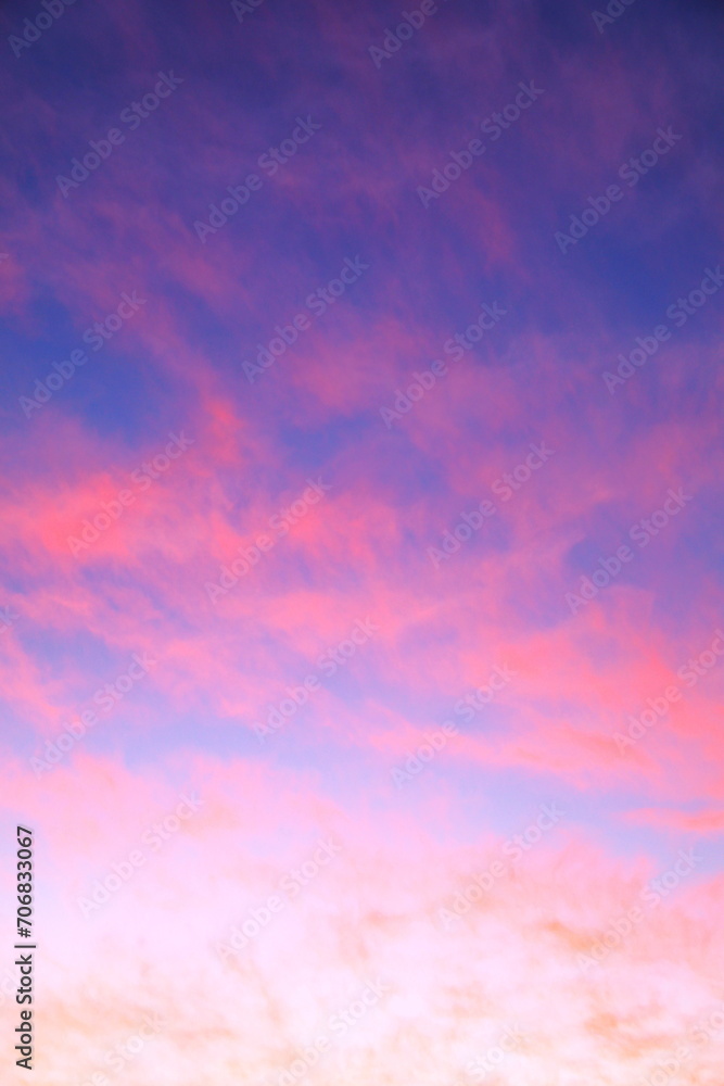 Fototapeta premium 美しい夕焼け雲