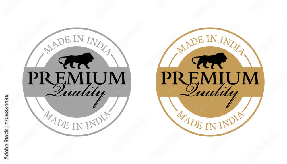 Made in India Premium quality icon. Made in India Premium quality icon.