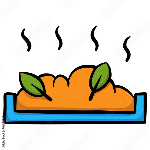 Compost - colored hand drawn icon