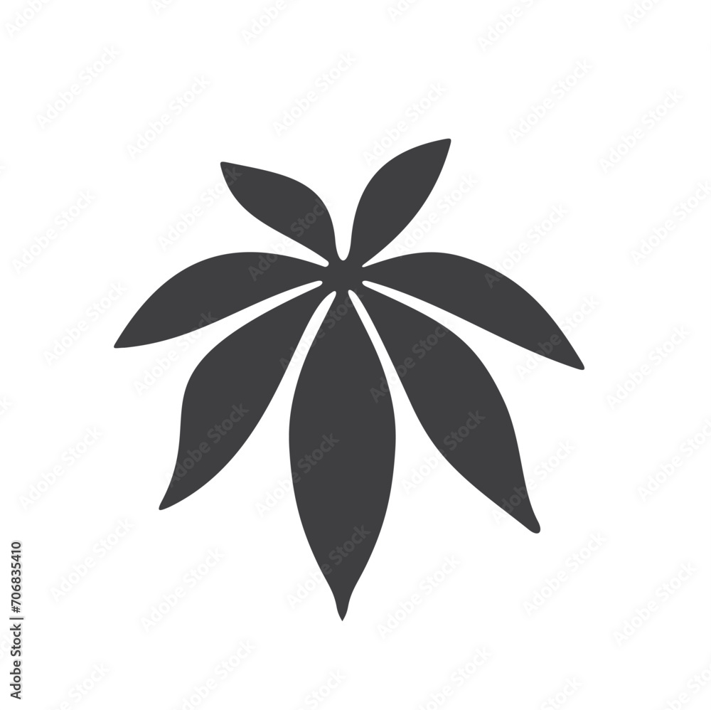 baobab leaf illustration, vector art. baobab leaf illustration, vector art.