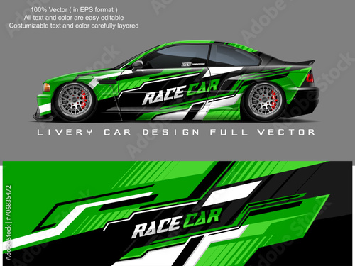 car livery graphic vector. abstract grunge background design for vehicle vinyl wrap and car branding