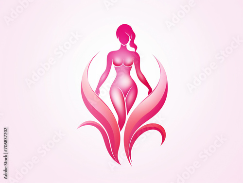 Woman health and beauty concept. Spa therapy logo