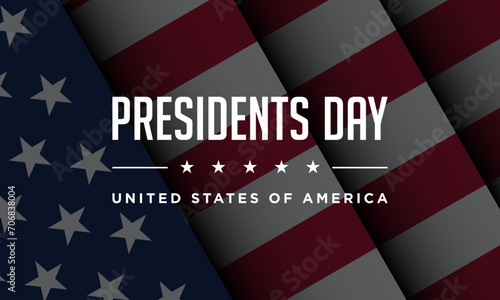 Presidents Day Background Design.