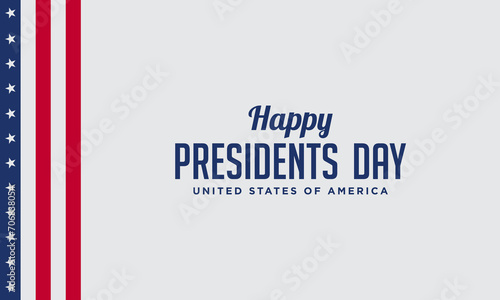 Presidents Day Background Design.